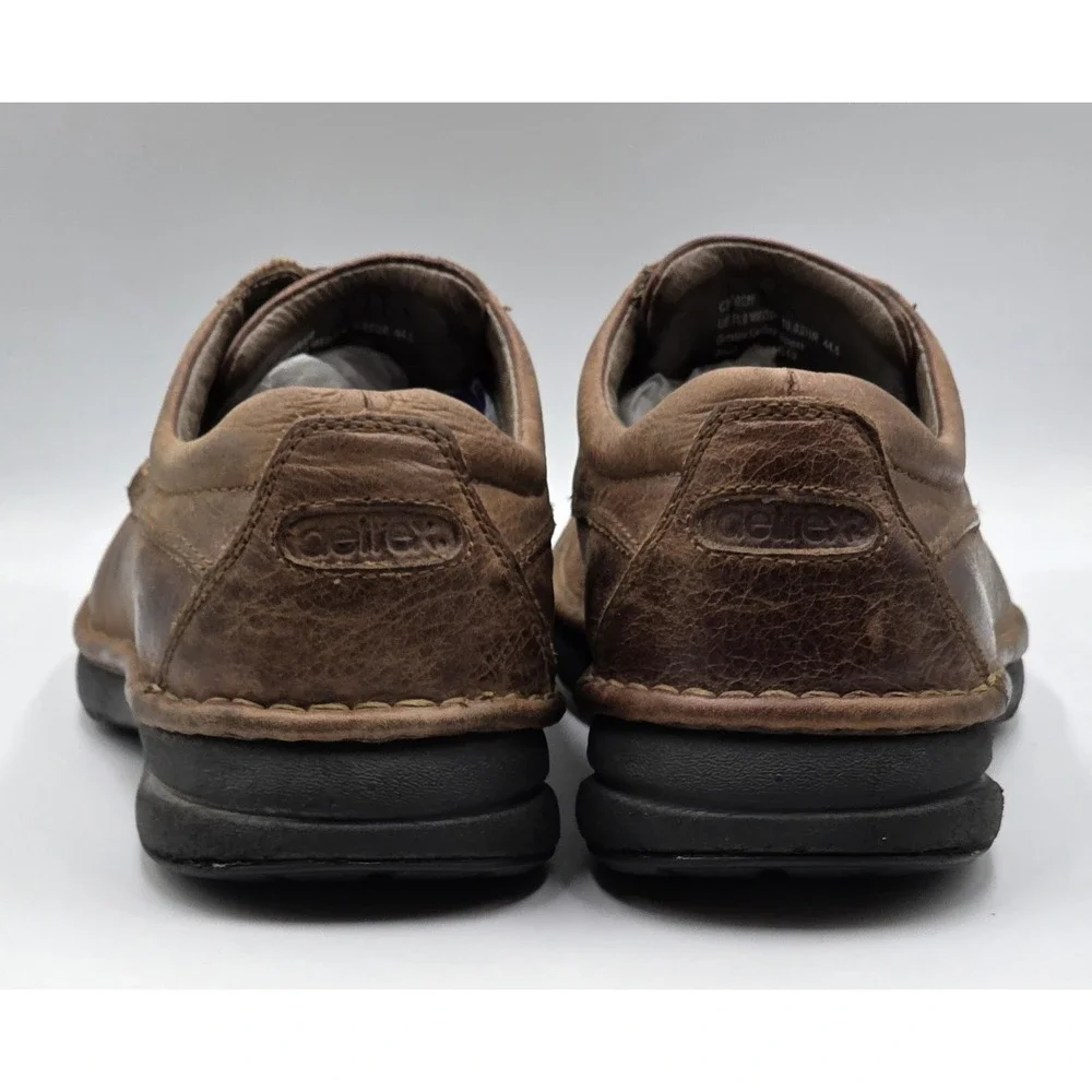 Aetrex CH902M Mens 11 Brown Leather Orthotic Dress Shoes Arch Support‎ Comfort